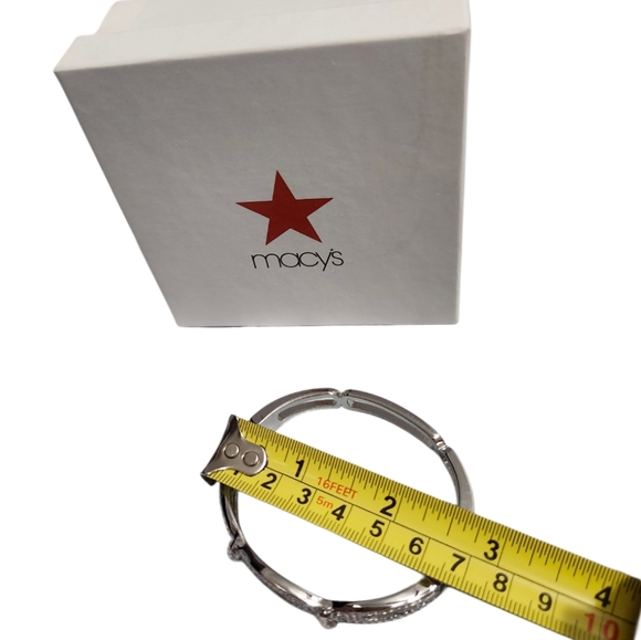 Macy's  Bangle   Bracelet  New in box Never worn  Silver-tone - Picture 3 of 13